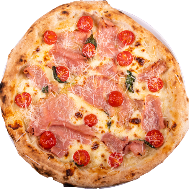 Pizza Cotto e pomodorini che Cornicione