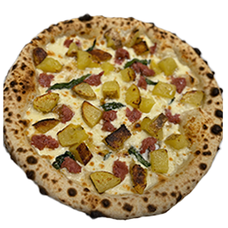 Pizza Salsiccia e Patata che Cornicione